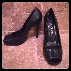 Aldo Peep Toe Heels (Black)